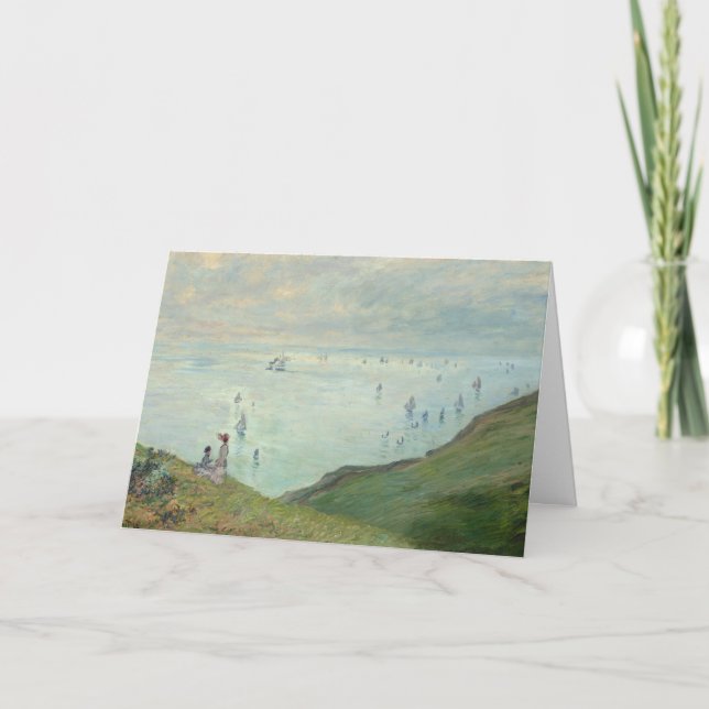 Cliffs i Pourville | Claude Monet Kort (Framsida)