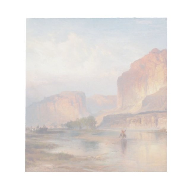 Cliffs of Grönt River - Thomas Moran (1874) Anteckningsblock (Framsida)
