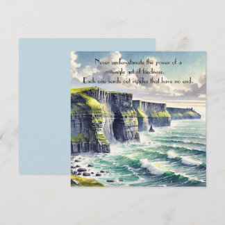 Cliffs of Moher, Ireland & Quote Anteckningskort