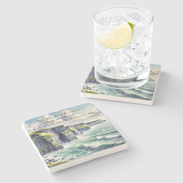 Cliffs of Moher, Ireland & Quote Stenunderlägg (Sidan)