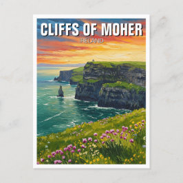 Cliffs of Moher Ireland Travel Vykort