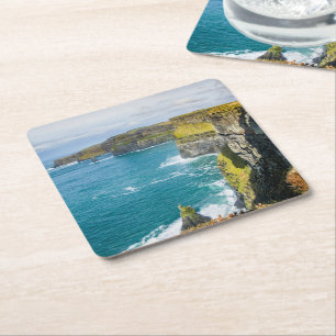 Cliffs of Moher, Irland Underlägg Papper Kvadrat