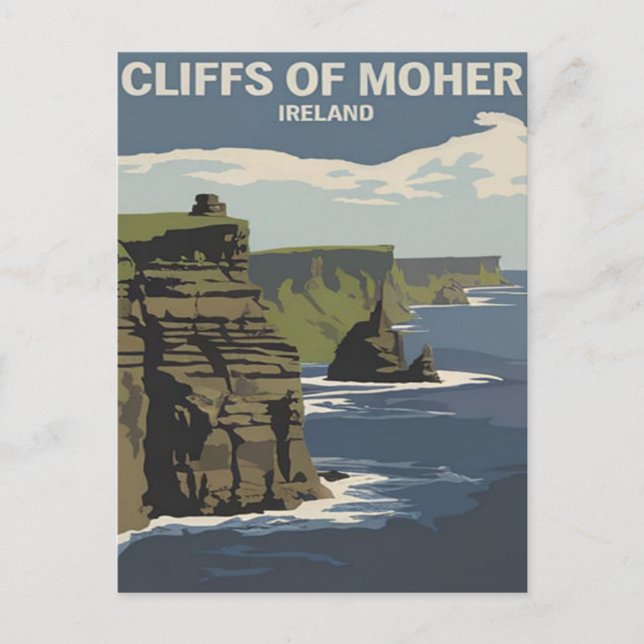 Cliffs of Moher, Irland Vykort (Framsida)