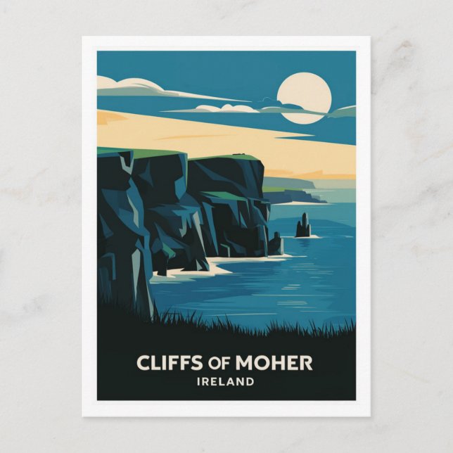 Cliffs of Moher, Irland Vykort (Framsida)
