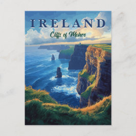 Cliffs of Moher Vintage resor Vykort