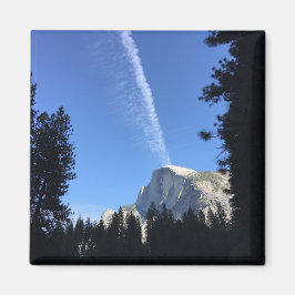 Cliffside Cloud Yosemite Blue Färg Fotography Magnet