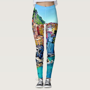 Cliffside Dreams: Manarolas Färg Leggings