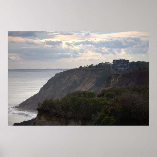 Cliffside Waterscape Photo Poster (Framsidan)