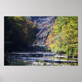 Cliffside Waterscape Poster