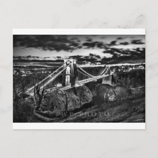 Clifton Bridge BW Vykort