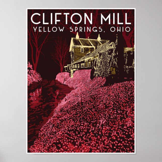 Clifton Mill Travel Poster (Framsidan)