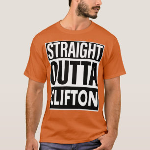 Clifton Namn Rak Outta Clifton T Shirt