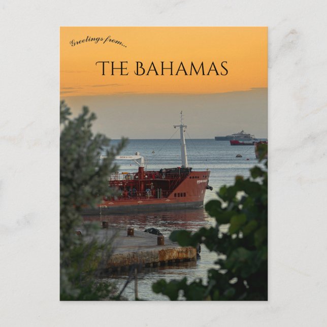 Clifton Pier Nassau Bahamas Vykort (Framsida)