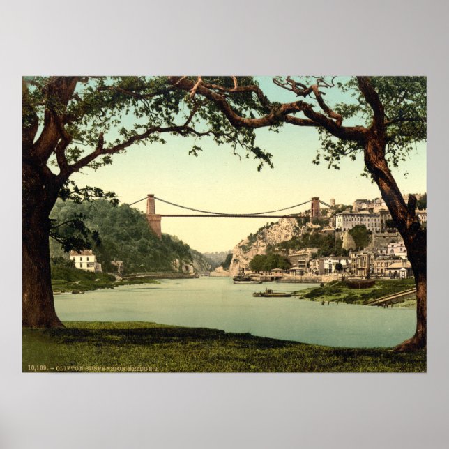 Clifton Suspension Bridge I, Bristol, England Poster (Framsidan)