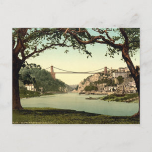 Clifton Suspension Bridge I, Bristol, England Vykort