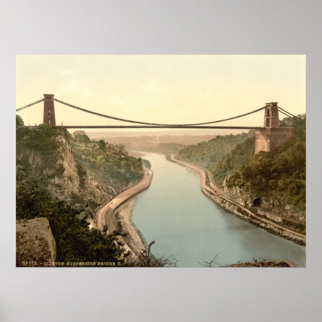 Clifton Suspension Bridge II, Bristol, England Poster (Framsidan)