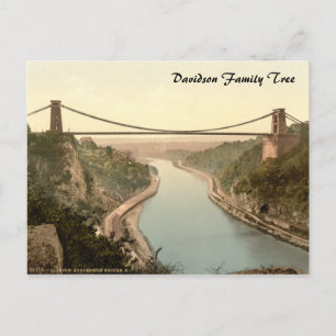 Clifton Suspension Bridge II, Bristol, England Vykort