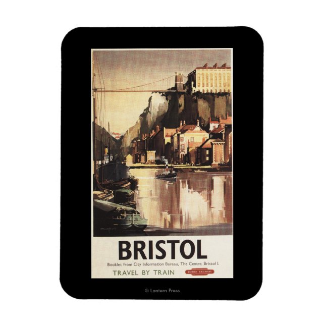 Clifton Suspension Bridge och Boats Magnet (Vertikal)