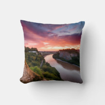 Clifton Suspension Bridge vid Sunset Dekorativ kud