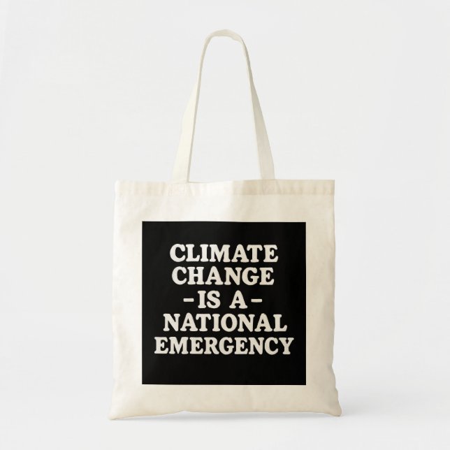 Climate Emergency-handväskan   Tygkasse (Framsidan)