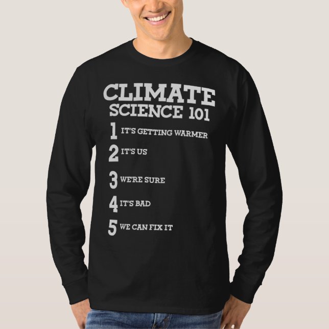 Climate Science March Scientists TS Earth Day T Shirt (Framsida)
