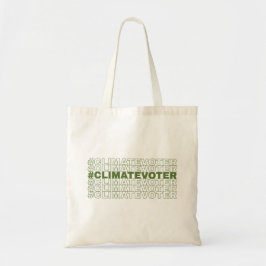 #ClimateVoter Tote Bag Tygkasse