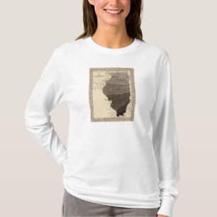 Climatological karta, Illinois T-shirt