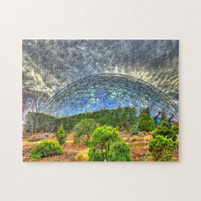 Climatron Botaniska trädgården Missouri. Pussel (Horisontell)