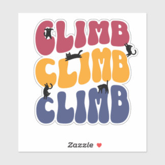 Climb Cats Vintage Color Edition Klistermärken