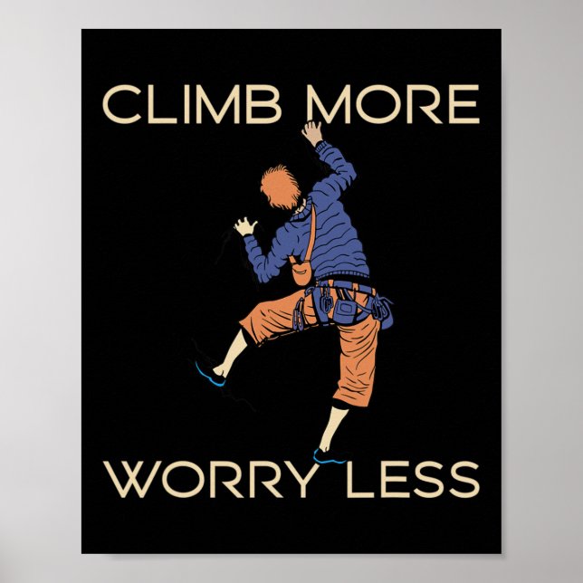 Climb Clamber Rock Climbing Climber Bouldering  Poster (Framsidan)