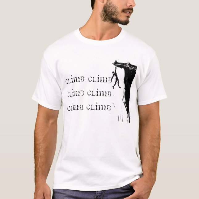 Climb Climb Climb Climb Climb T-shirt (Framsida)