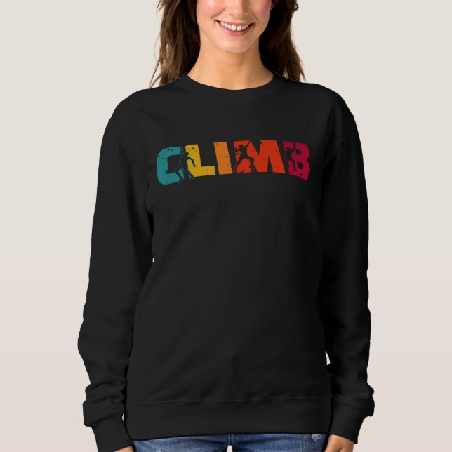 Climb Climber Sport Climbing Bouldering T Shirt (Framsida)