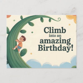 Climb into an Amazing Birthday Greeting Vykort