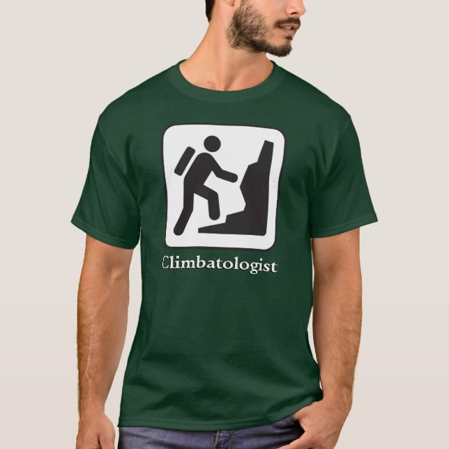 Climbatologist - fotvandrareT-tröja (mörk) Tee Shirt (Framsida)