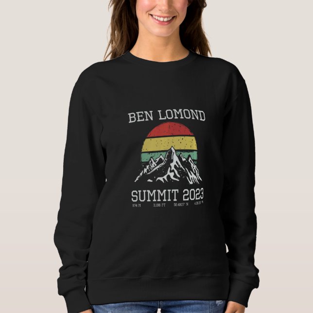 Climbed Ben Lomond Summit 2023 Hike Scotland UK Su T Shirt (Framsida)