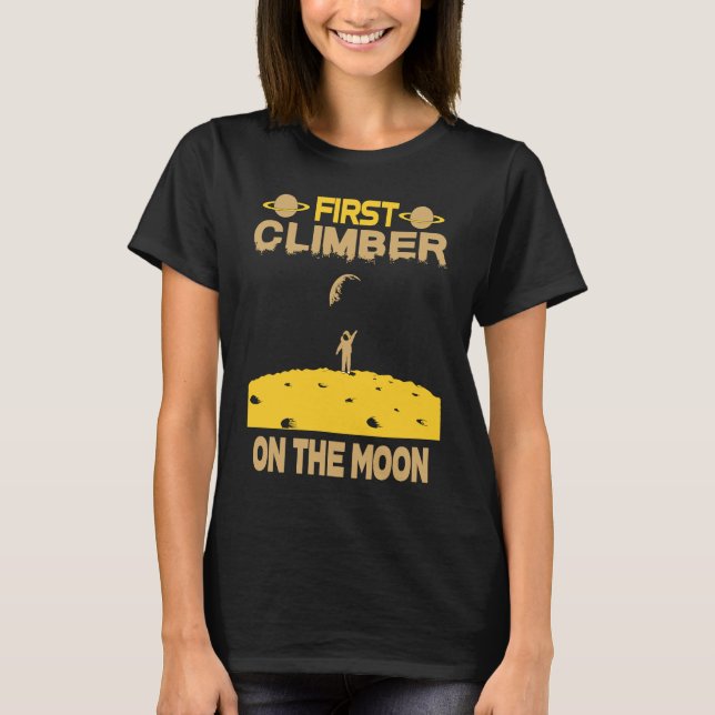 Climber On The Moon T Shirt (Framsida)