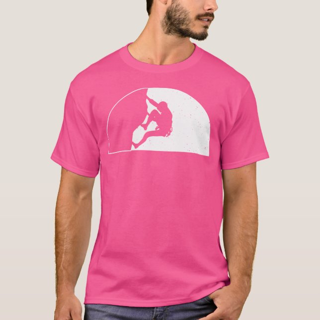 Climber Sport Climbing Bouldering T Shirt (Framsida)
