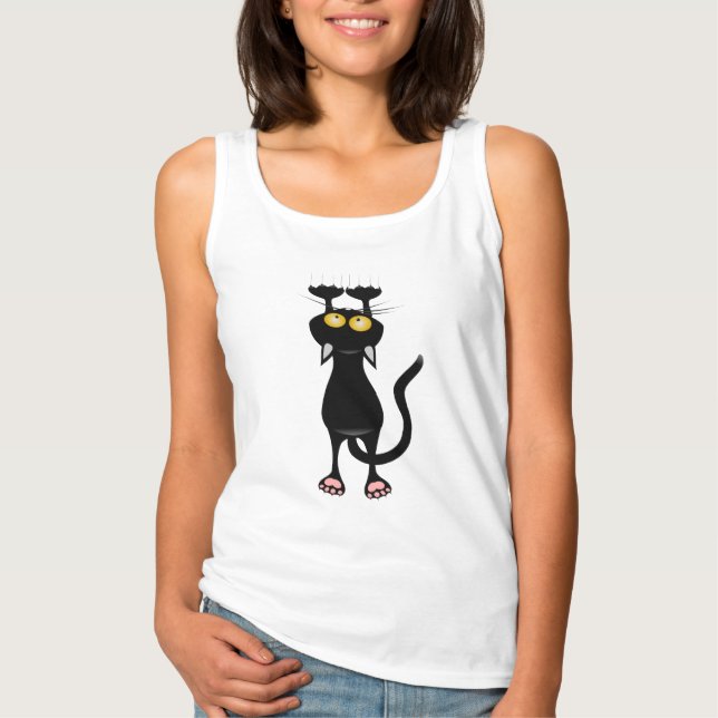 Climbing cat tee shirt (Framsida)