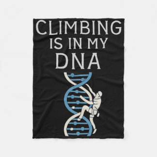 Climbing Is In My Dna Helix Graphic Fleecefilt
