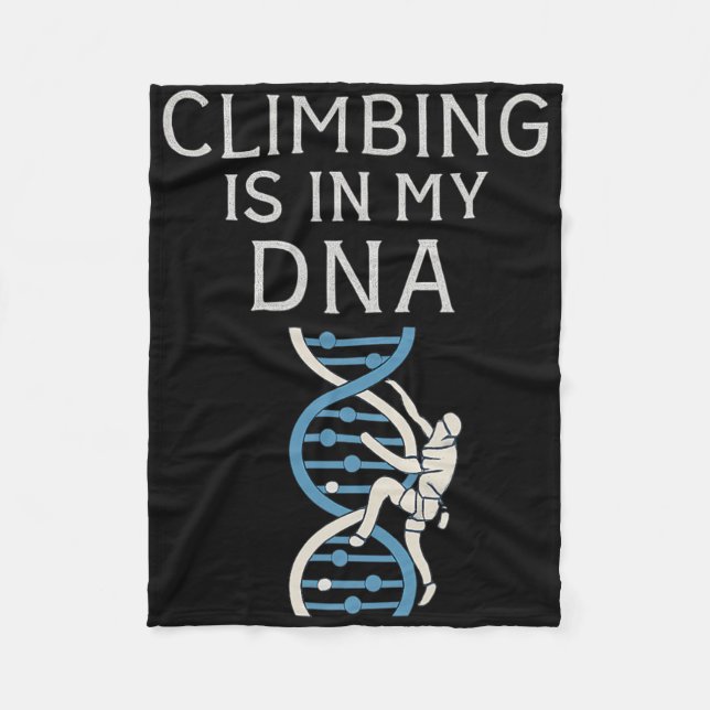Climbing Is In My Dna Helix Graphic  Fleecefilt (Framsidan)