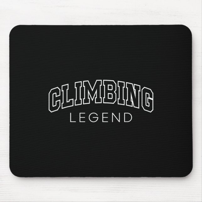Climbing Legend Funny Athletic Lettering Climber C Musmatta (Framsidan)