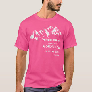Climbing Mountain Rock Climber For Men T Shirt