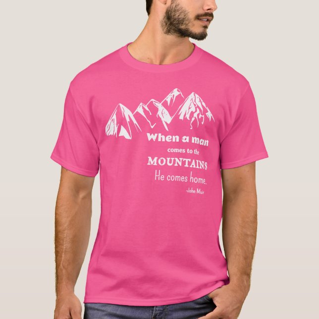 Climbing Mountain Rock Climber For Men T Shirt (Framsida)