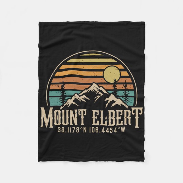 Climbing Mt. Elbert Colorado Mountain Mount Elbert Fleecefilt (Framsidan)