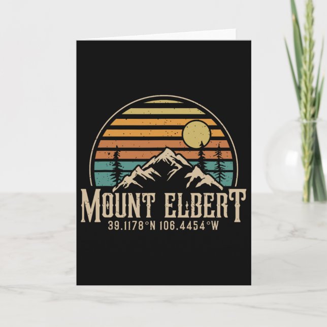 Climbing Mt. Elbert Colorado Mountain Mount Elbert Kort (Framsida)