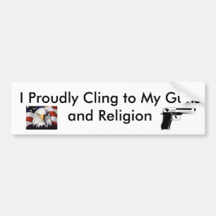 Cling Proudly till vapen och religionen Bildekal