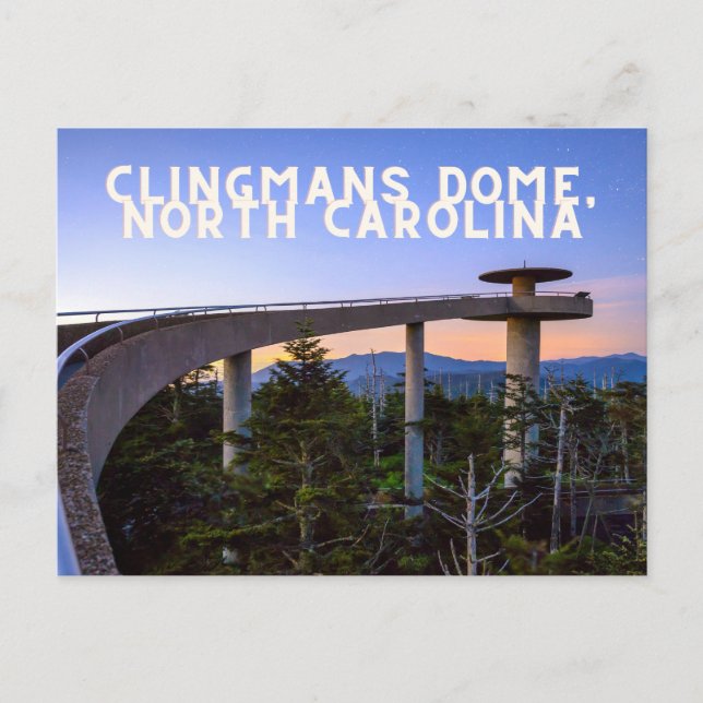 Clingmans Dome, North Carolina Postcard Vykort (Framsida)