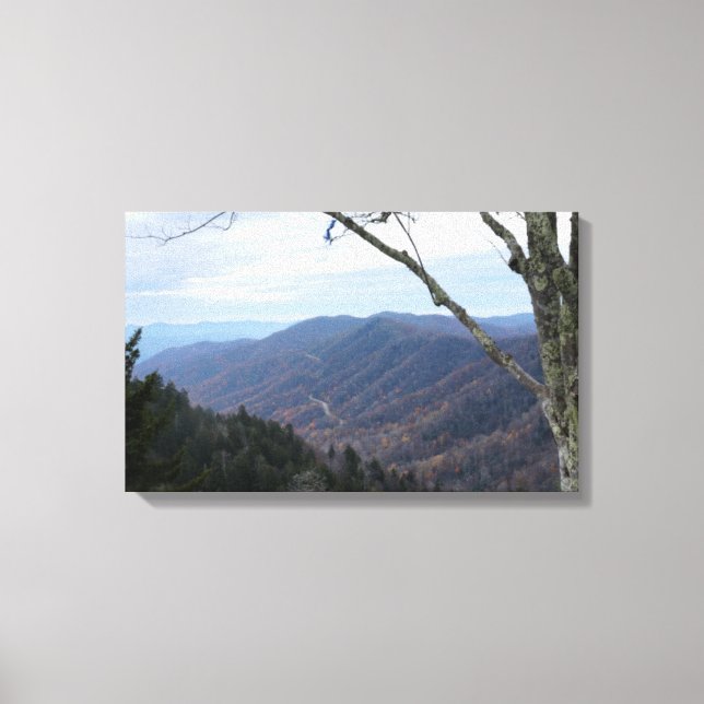 Clingmans Dome Smoky Mountains Canvastryck (Framsida)