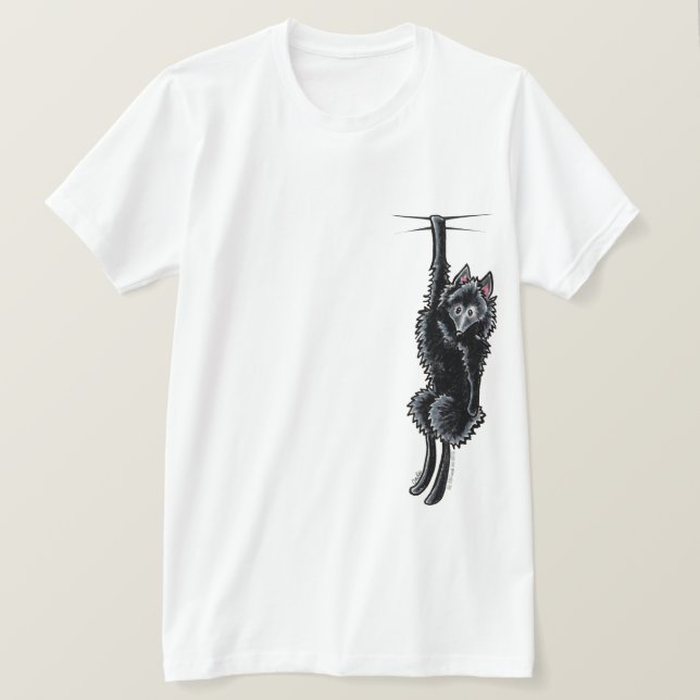 Clingy Schipperke T-shirt (Design framsida)