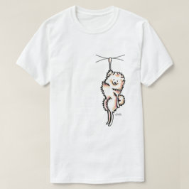 Clingy White Pommanian T-Shirt